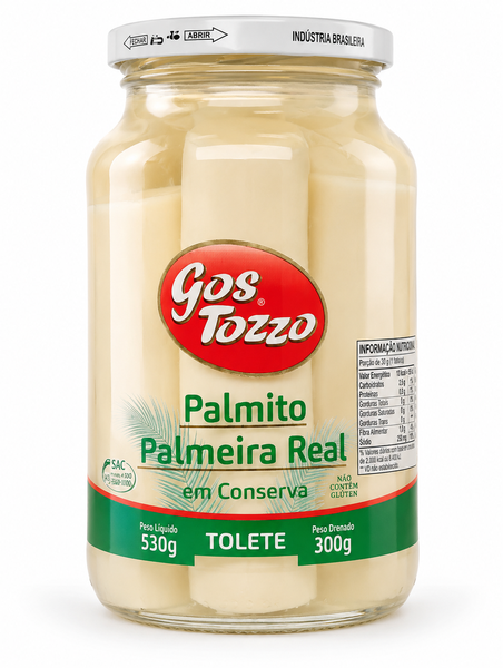 Palmito Gostozzo 300g Tolete Palmeira Real