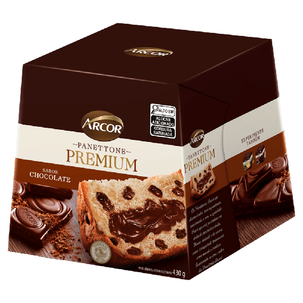 Panettone Arcor Premium 430g Chocolate