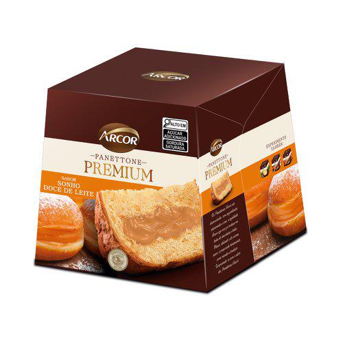 Panettone Arcor Premium 430g Sonho Doce Leite