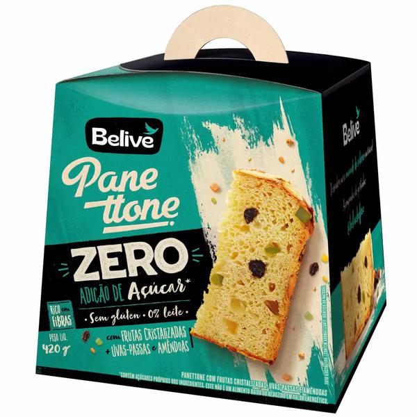 Panettone Belive 420g Frutas Zero