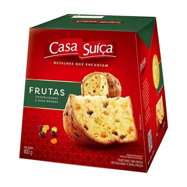Panettone Casa Suica 400g Frutas