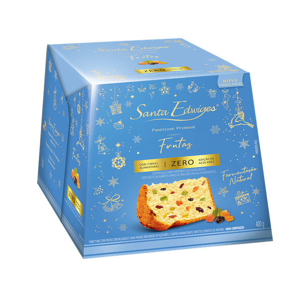Panettone Santa Edwiges Zero 400g Frutas