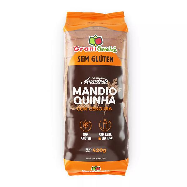 Pao Grani Amici 420g Mandioquinha C/ Cenoura S/ Gluten