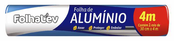 Papel Aluminio Folhalev 30cm x 4m