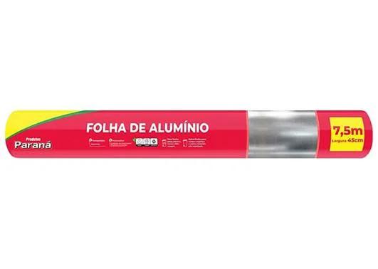 Papel Aluminio Parana 45x7,5mt