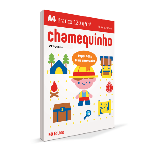 Papel Chamequinho A4 120g C/ 50 Folhas
