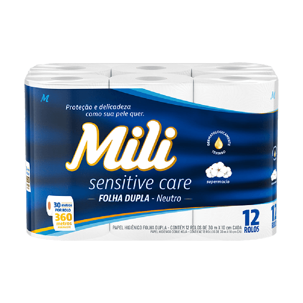 Papel Hig Mili FD 12x30m Neutro
