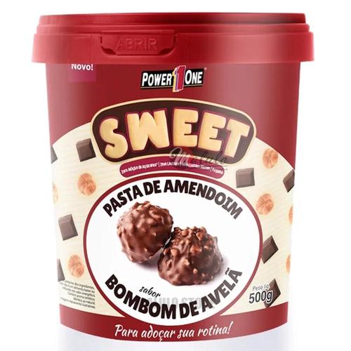 Pasta Amendoim Sweet PowerOne 500g Bombom Avela