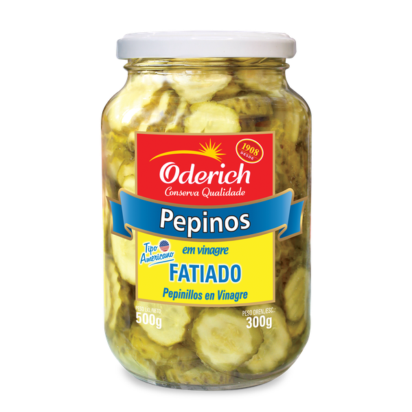 Pepino Oderich 300g Fatiado