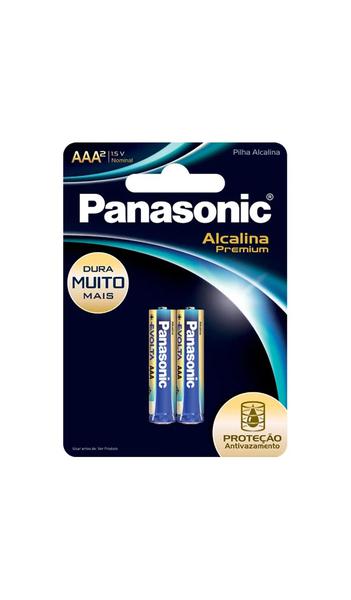 Pilha Premium Panasonic AAA 2 Unidades