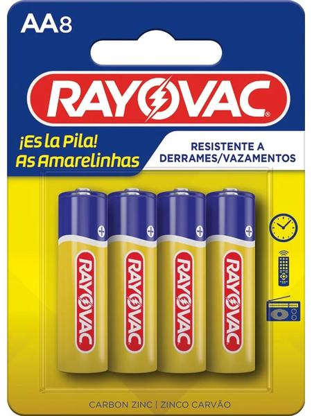 Pilha Rayovac AA 8 Unidades