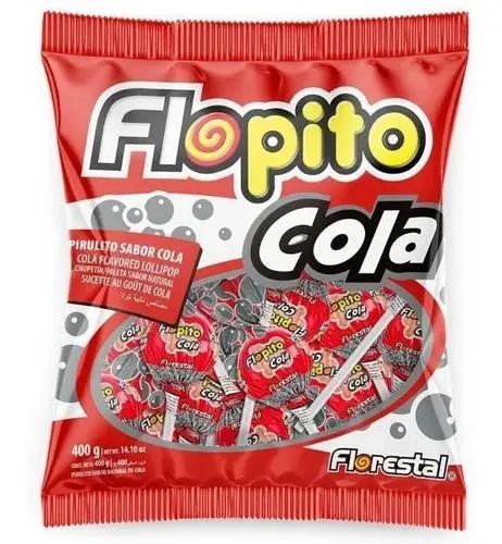Pirulito Flopito 400g Cola