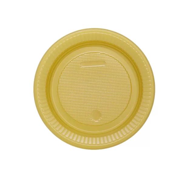 Prato Descartavel DuDigo 15cm Dourado