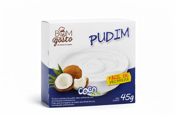 Pudim Bom Gosto 45g Coco