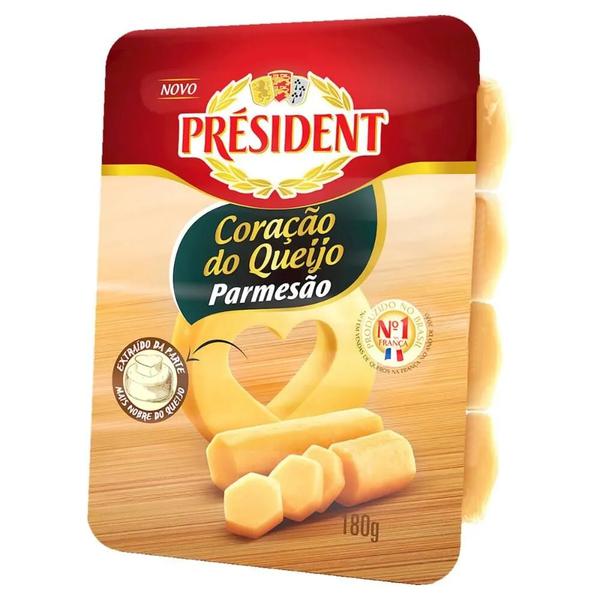 Queijo Parmesao President 180g Coracao