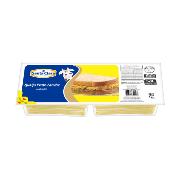 Queijo Santa Clara 1kg Lanche Fatiado