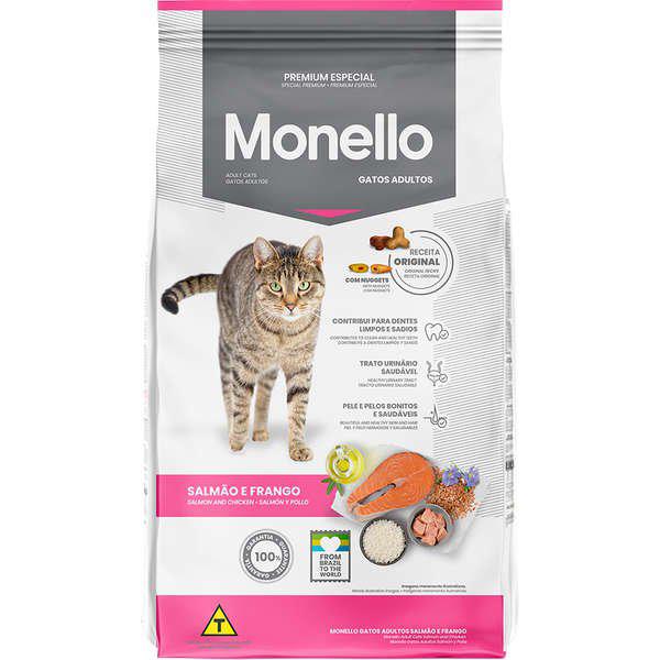 Racao Monello Cat Salmao 10,1 kg