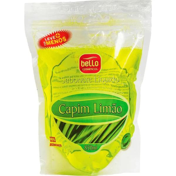 Refil Sabonete Liquido Bello 400ml Capim Limao