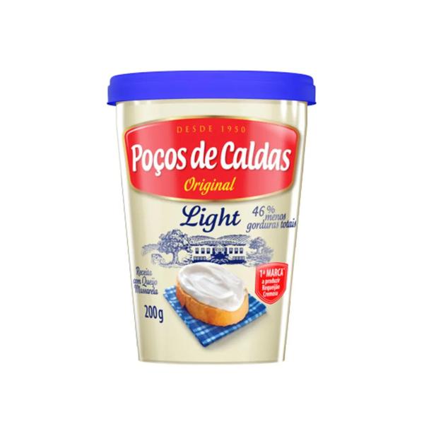 Requeijao Cremoso Pocos de Caldas 200g Light