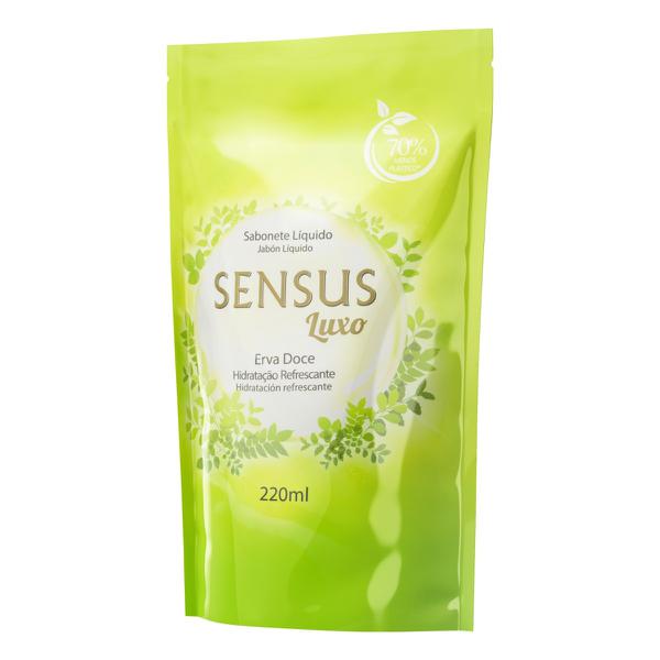 Sabonete Liquido Sensus 220ml Sache Erva Doce