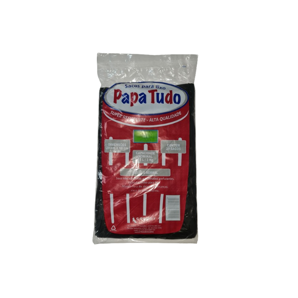 Saco Lixo Papa Tudo 50l Preto