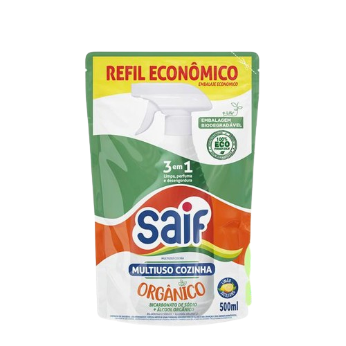 Multiuso Saif Cozinha 500ml Bicarbonato/Alcool Sache