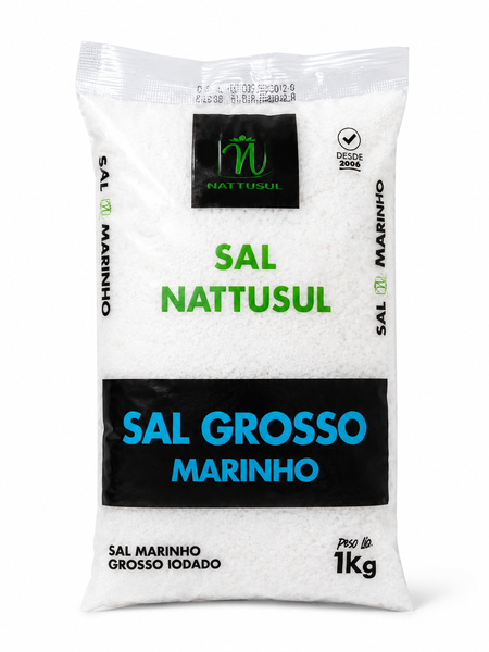 Sal Grosso Nattusul 1kg Marinho