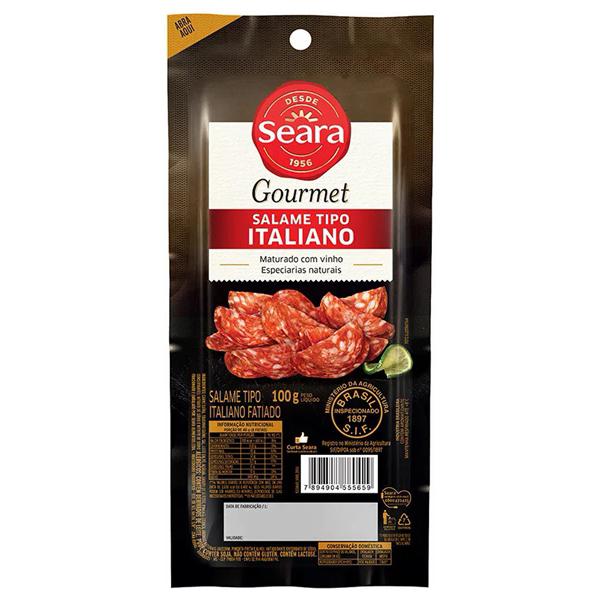 Salame Italiano Seara Gourmet 100g Fat