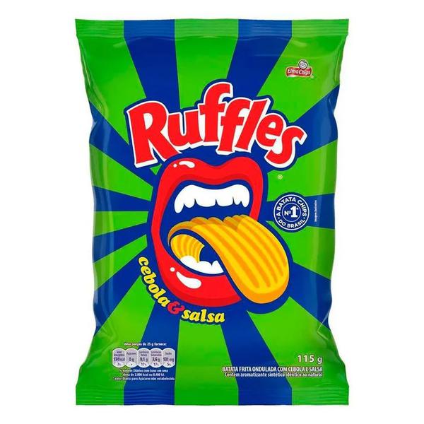 Salg Elma Chips Ruffles 115g Cebola Salsa