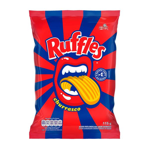 Salg Elma Chips Ruffles 115g Churrasco