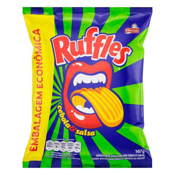 Salg Elma Chips Ruffles 167g Cebola Salsa