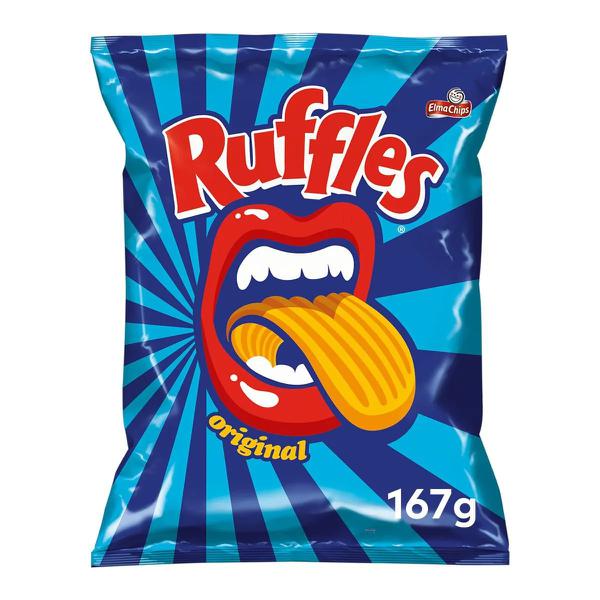 Salg Elma Chips Ruffles 167g Original