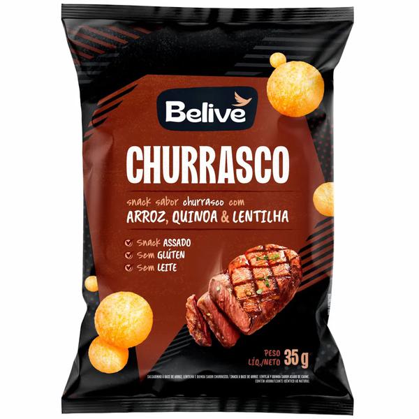 Salgadinho Belive s/ Gluten 35g Churrasco