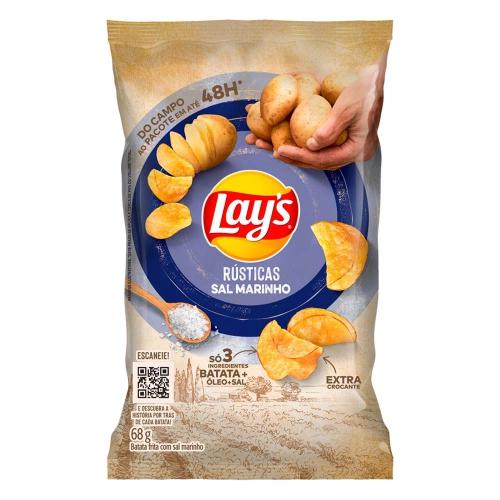 Salgadinho Elma Chips Lays 68g Sal Marinho