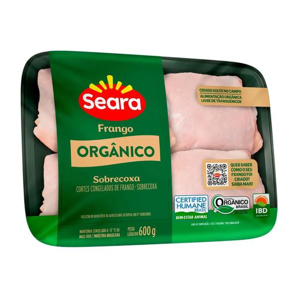 Sobrecoxa Frango Seara 600g Organico