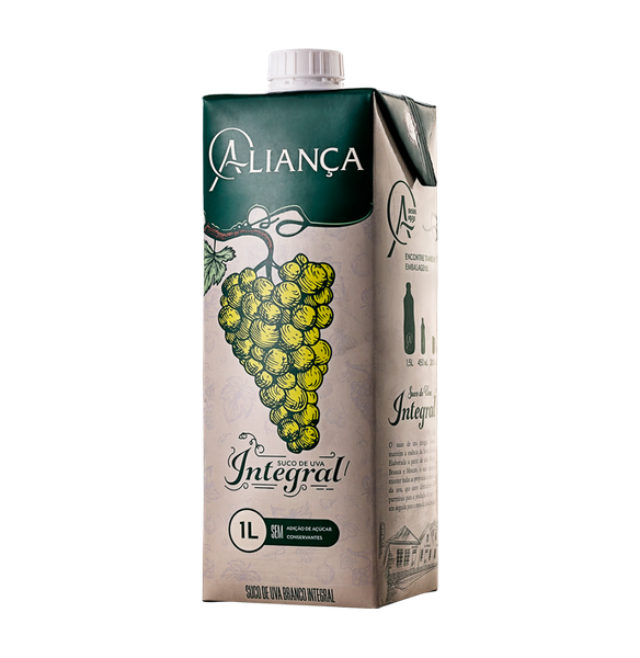 Suco Alianca 1l Uva Branca Integral