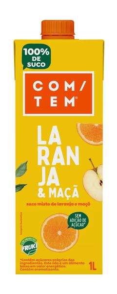 Suco Com/Tem 100% 1l Laranja/Maca