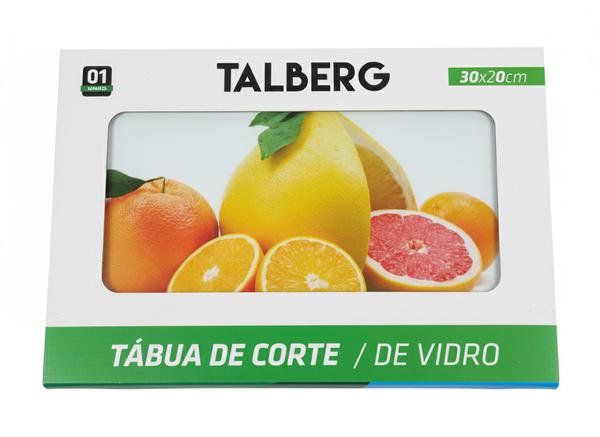 Tabua Talberg Vidro Decorada
