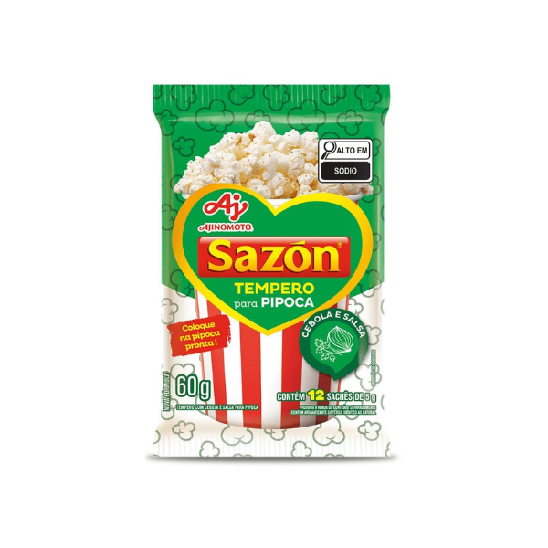 Tempero Sazon 60g Pipoca Cebola Salsa