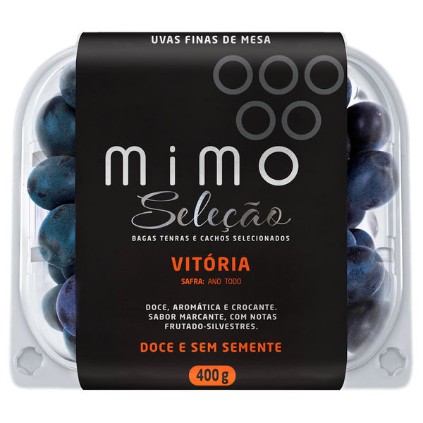 Uva Mimo Vitoria  S/Semente Preta  400g