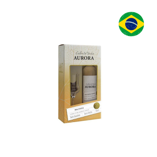 Vinho Aurora 500ml Colheita Tardia C/ Taca