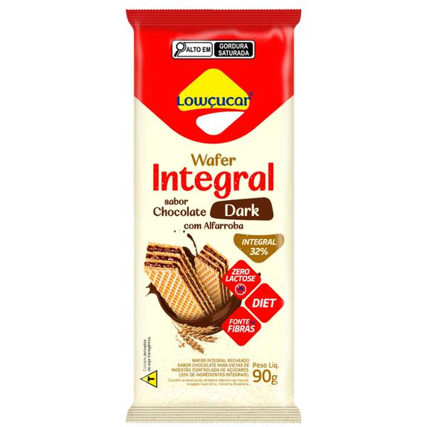 Wafer Lowcucar 90g Chocolate Integral