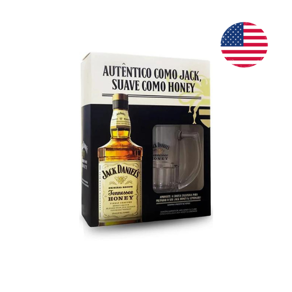 Whisky Jack Daniels 1L Honey + Caneca
