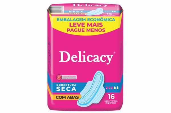 Absorvente Delicacy Not Seca C/Abas 16UN