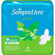 Absorvente S.Livre Adapt C/Abas 8UN