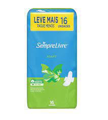 Absorvente S.Livre Adapt C/Abas L16p14 16UN