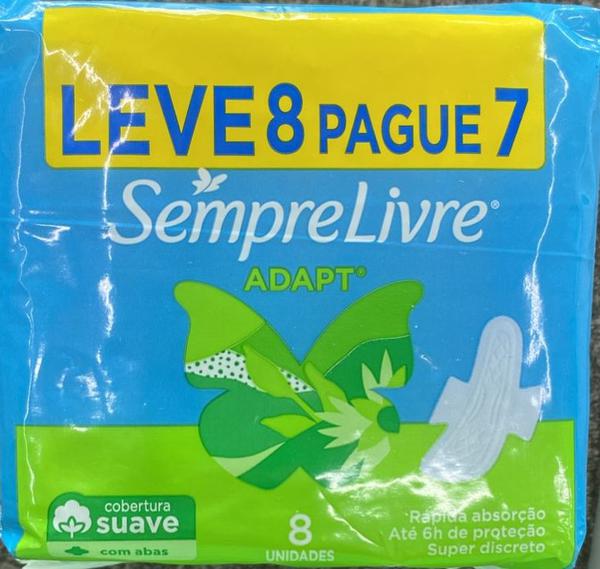 Absorvente S.Livre Esp  C/Abas L8p7 8UN