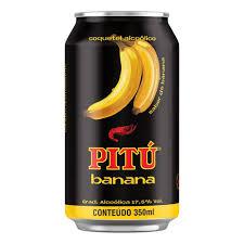 Aguardente de Cana Pitu Banana LT 350ML