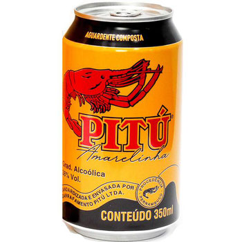 Aguardente Pitu Amarelinha LT 350ML