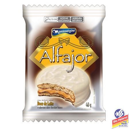 Alfajor Montevergine branco 18 X 40 G